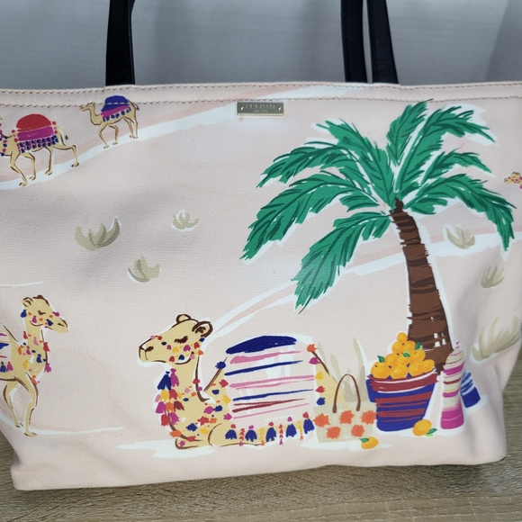 Kate Spade Cream and Black Whimsical Tote - Picture 5 of 16